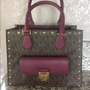 Michael Kors Bridgette Studded Satchel